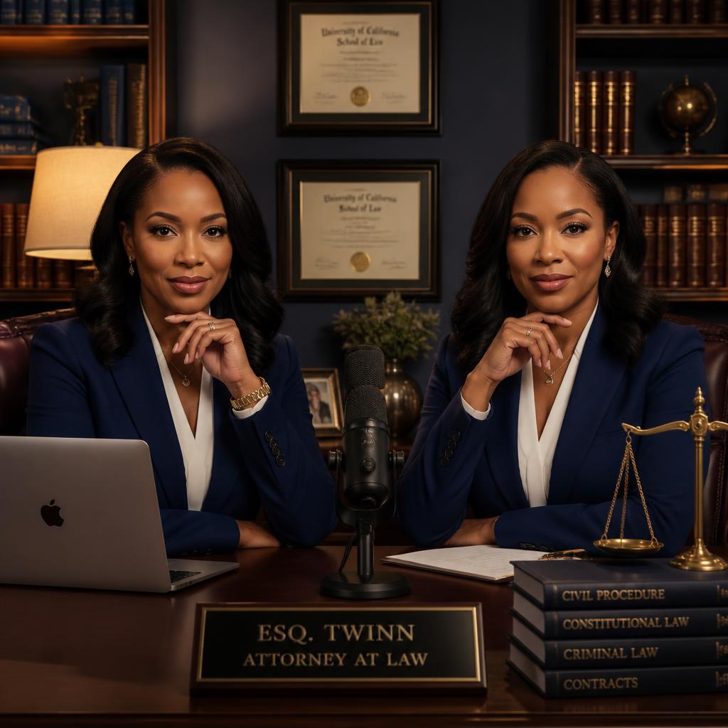 Legal AI Twin in a Office studio setting