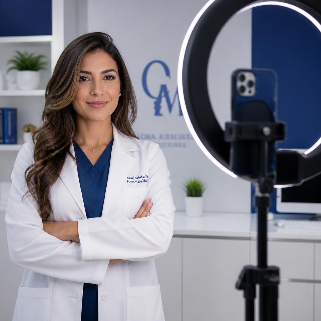 Healthcare AI Twin in a Office studio setting